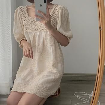 BARBARA I GONGINI チュニック トップス ワンピース 34 M レースアップチュニックワンピ / Laceup Tunic One-Piece | FICT